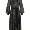 Kelly Jurk Donker Metallic
