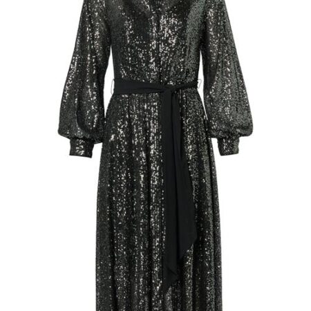 Kelly Jurk Donker Metallic