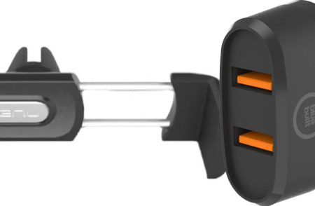 Kenu Telefoonhouder Auto Luchtrooster + BlueBuilt Autolader Quick Charge 18W