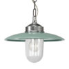 Kettinglamp Solingen Groen Glazen Stolp Verandalamp Hanglamp