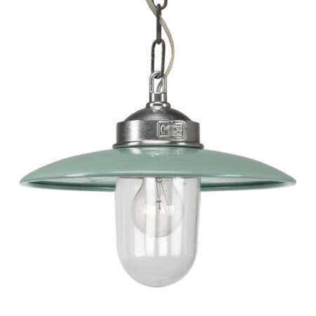 Kettinglamp Solingen Groen Glazen Stolp Verandalamp Hanglamp