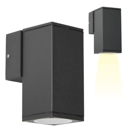 Kevin Muurlamp Zwart met Smart Color LED