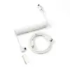 Coiled Aviator kabel haaks wit