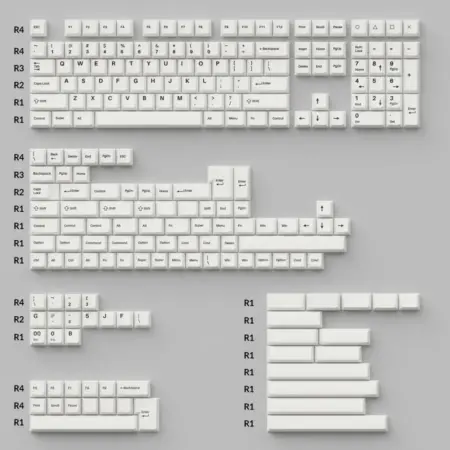 Double Shot Cherry PBT Keycaps