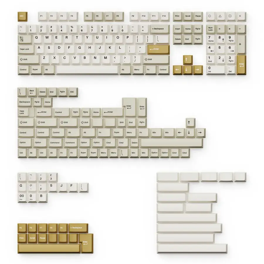 Double Shot Cherry PBT Keycaps