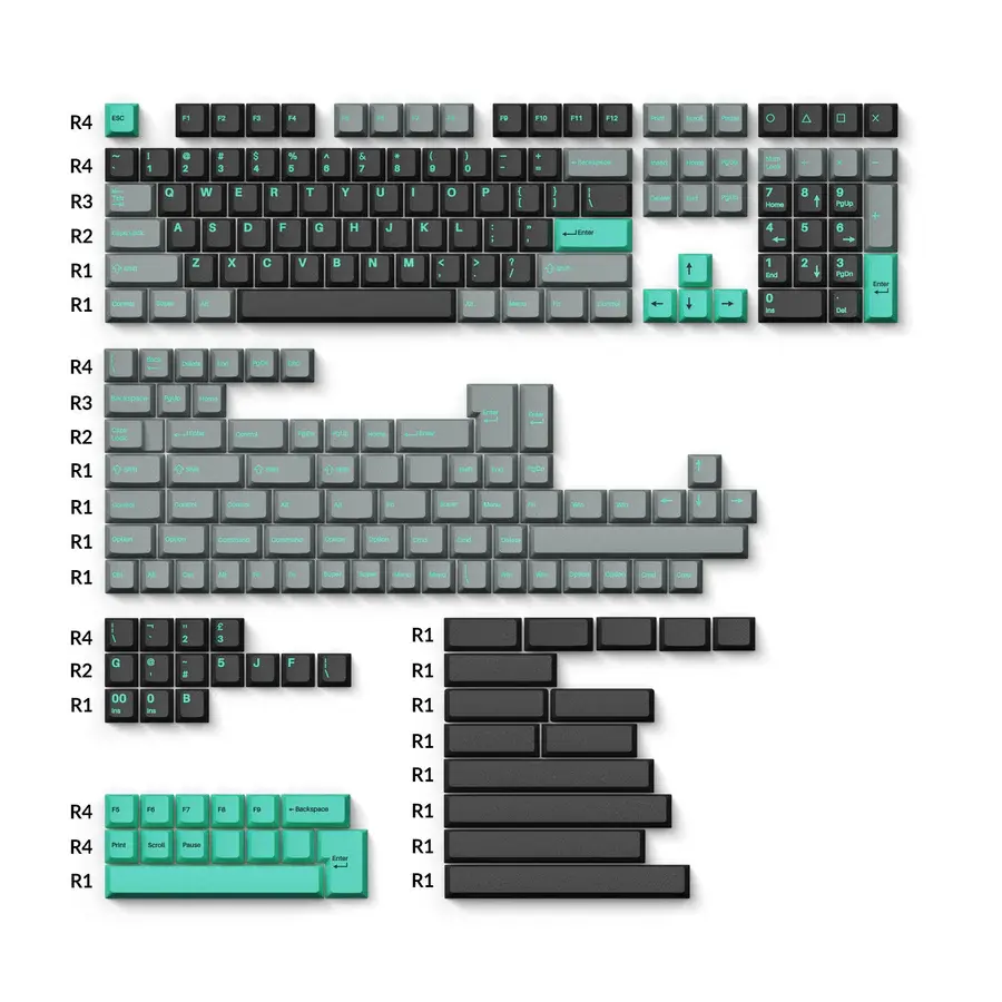 Double Shot Cherry PBT Keycaps
