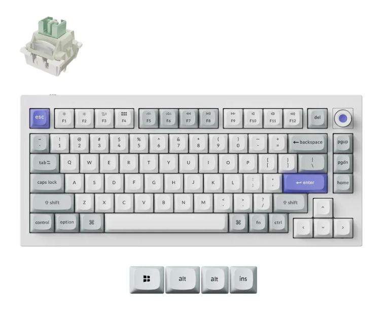 Q1 HE 8K Lime toetsenbord