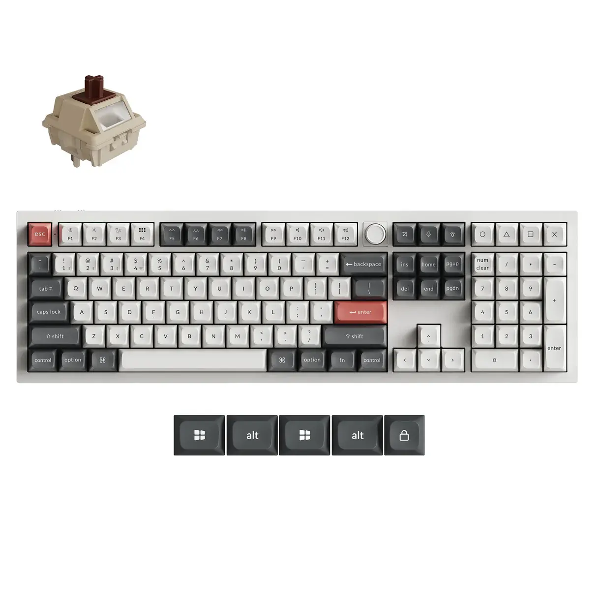 Q6 Ultra 8K brown switch wit