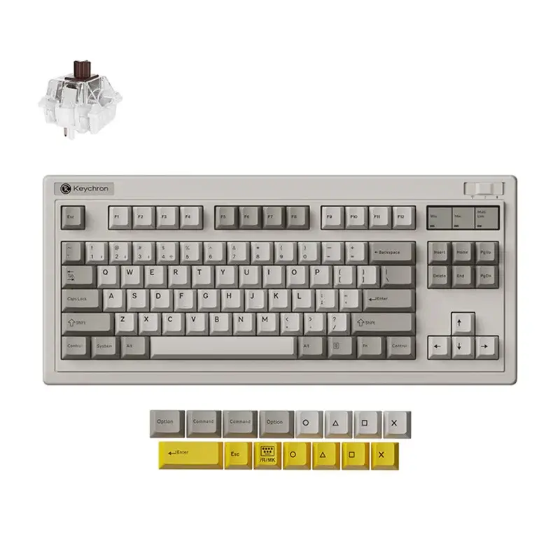R3 Retro brown toetsenbord