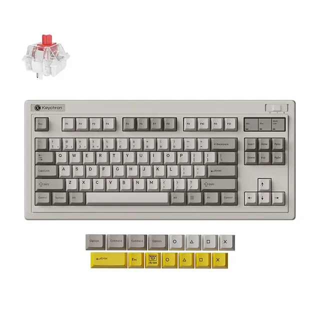 R3 Retro red toetsenbord