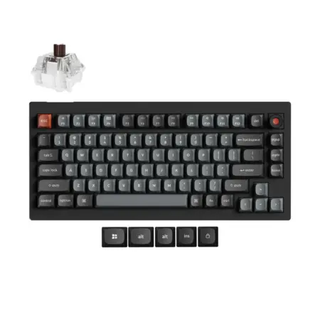 V1 8K QMK brown toetsenbord