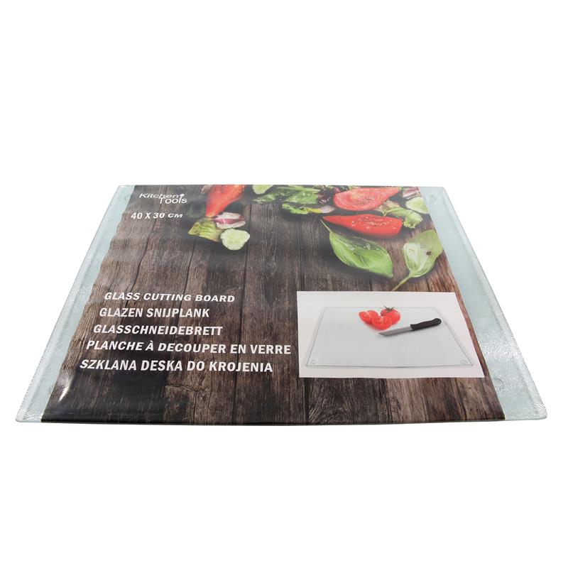 Kitchen Tools Snijplank glas 40x30cm | Kitchen Tools