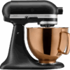 KitchenAid Artisan Mixer 5KSM125EBM Mat Zwart + Design Mengkom Koper
