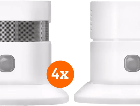 KlikAanKlikUit ZSDR-850 Rookmelder (3 jaar) 4-pack + Koolmonoxidemelder