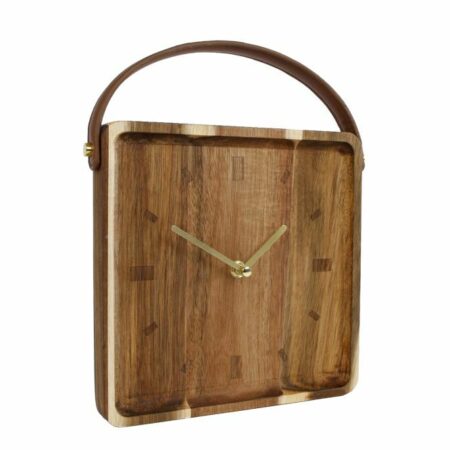 Klok vienne L hout 22x22x6