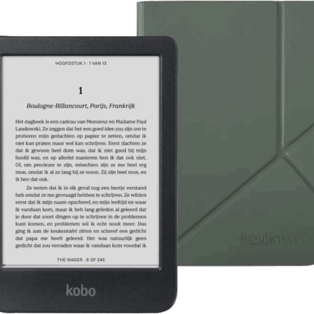 Kobo Clara BW Zwart + Sleep Cover Groen