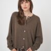 Kort kasjmier vest - boxy fit & biologisch