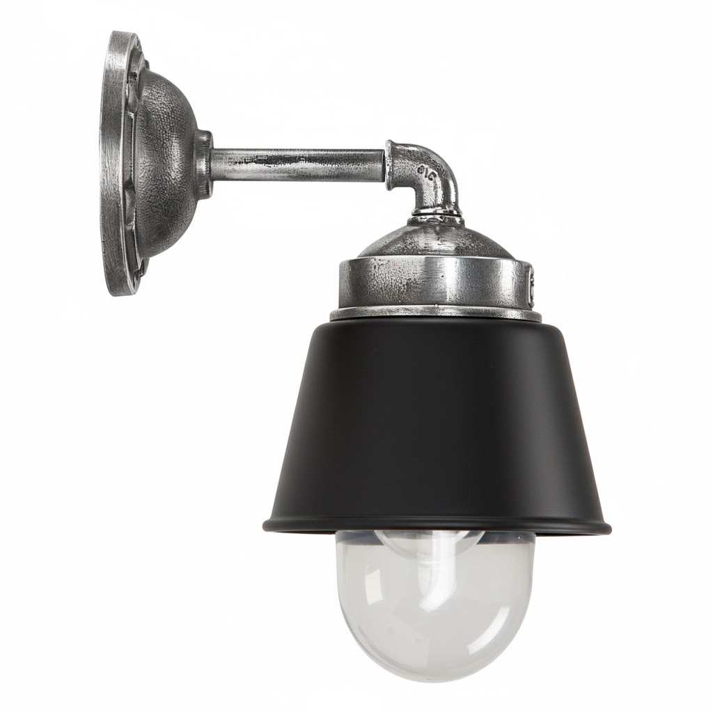Kostas 90 Muurlamp Zwart