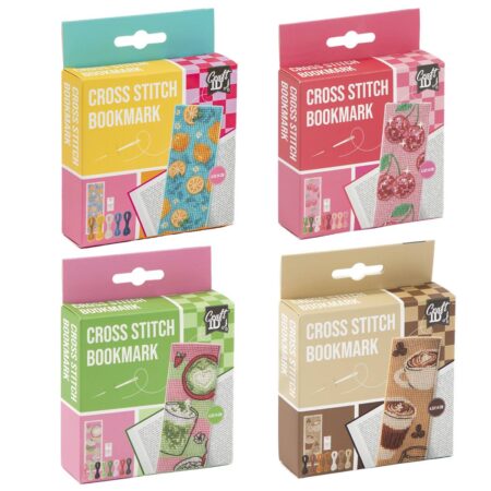 Kruissteek Boekenlegger 14cm 4 assorti | Craft ID
