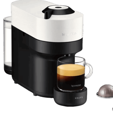 Krups Nespresso Vertuo Pop XN9201 Coconut White + Pierre Melkopschuimer