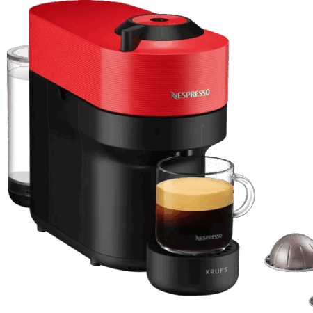 Krups Nespresso Vertuo Pop XN9205 Spicy Red + Pierre Melkopschuimer