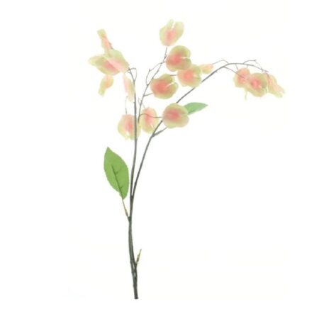 Kunst bloem Silver Dollar L geel zijde 93cm