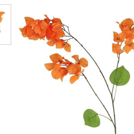 Kunstbloem Bougainvillea Ibiza oranje PE 102cm