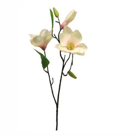 Kunstbloem Magnolia Stardust peach 60cm
