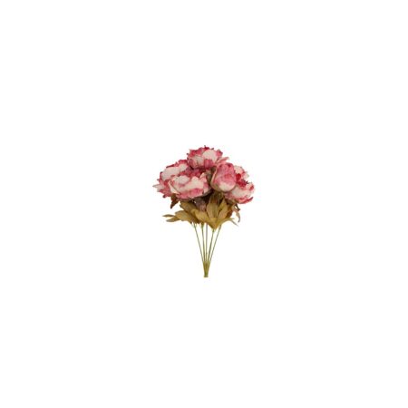 Kunstbloem Peaonia roze zijde H46cm | Countryfield