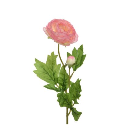 Kunstbloem Ranonkel H57cm zacht roze | Decoris