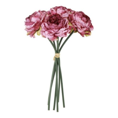 Kunstbloem Rosa paars zijde H27cm | Countryfield