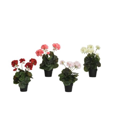 Kunstbloemen in pot polyester 25x25x35cm | Decoris