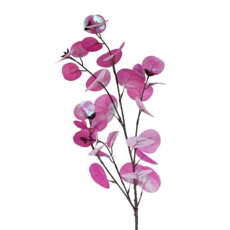Kunsttak "Eucalyptus" lila PE 80 cm