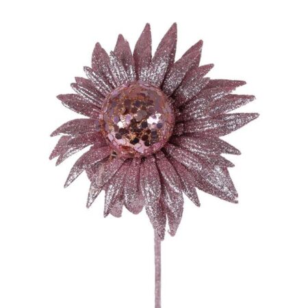 Kunsttak Zonnehoed roze PE 50cm