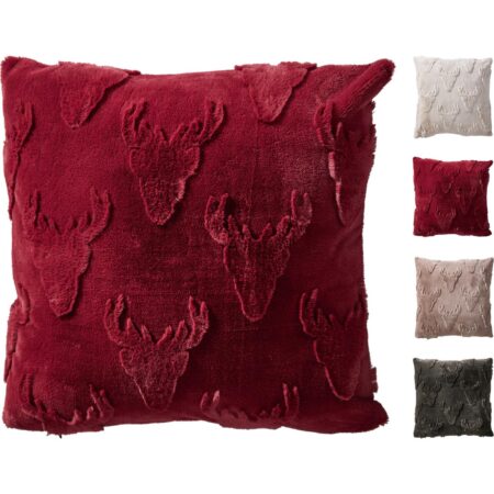 Kussen 45x45cm hert 4ass kleur | Home & Styling