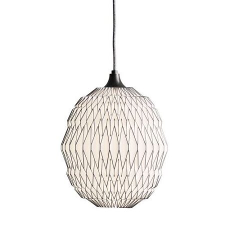 Caleo 1 Paper Hanglamp - Wit/Brons