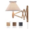 Sax 224-6/17 Wandlamp - Licht eiken met papieren kap - Wit