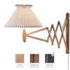 Sax 234-6/27 Wandlamp - Zwart eiken met papieren kap - Wit