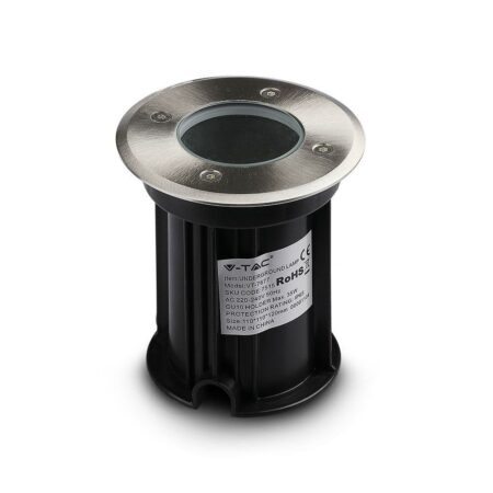 LED Grondspot rond buiten - Dimbaar - GU10 - 6500K daglicht wit - 4 Watt 345 Lumen - Tuinspot - Oprit - RVS - IP64 Waterdicht | HOFTRONIC