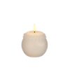 LED Kaars wax bloem parel crème Ø9xH12cm | Ideas 4 seasons