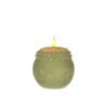 LED Kaars wax bloem parel groen Ø9xH12cm | Ideas 4 seasons