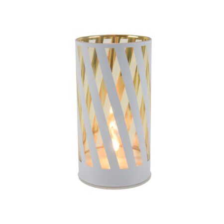 LED Lichtje stripe wit Ø8x15cm | Svenska Living