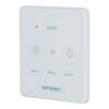 LED Muurdimmer Touchscreen - Draadloos - Touchpaneel - Geschikt voor 12V verandaverlichting - 3 kanaals - Op batterij - Wit | HOFTRONIC