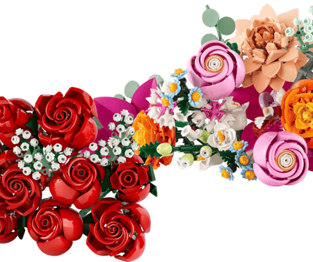 LEGO Bloemboeket Rood/Roze 10328 + 10342
