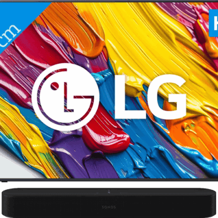 LG 43" QNED82 4K (2025) + Sonos Beam Gen2 Zwart