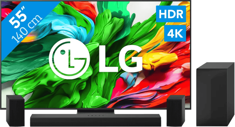 LG 55" QNED86 EVO 4K (2025) + LG DS60TR