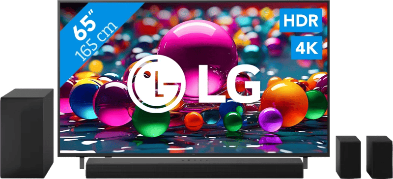 LG 65" 4K Smart UA75 + LG DS60TR