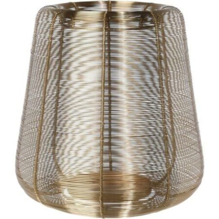 Lantaarn Metaaldraad 29cm Goud |