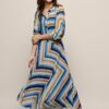 Lara Plisse Rok Blauw / Multi