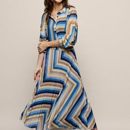Lara Plisse Rok Blauw / Multi